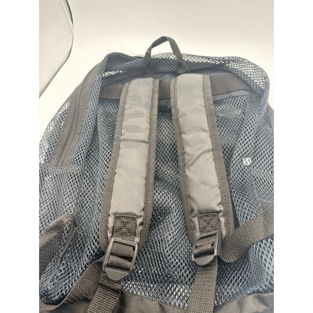 Top Sport Black Mesh Zip Backpack Unisex Kids
